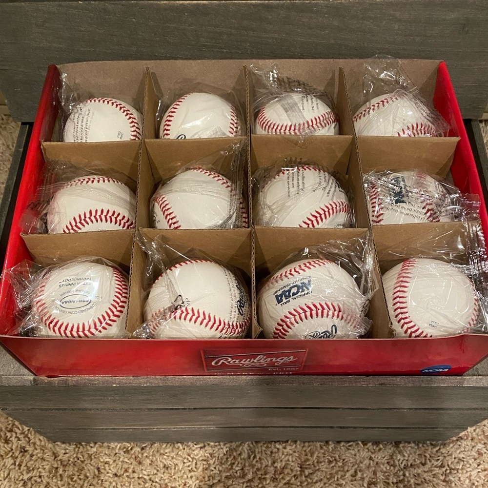 Rawlings Authentic- NCAA College World Series Game Baseballs - Case of 12 - NIB